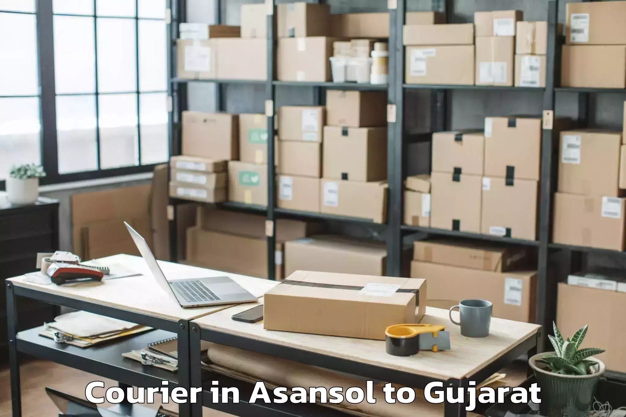 Book Your Asansol to Bedi Courier Today